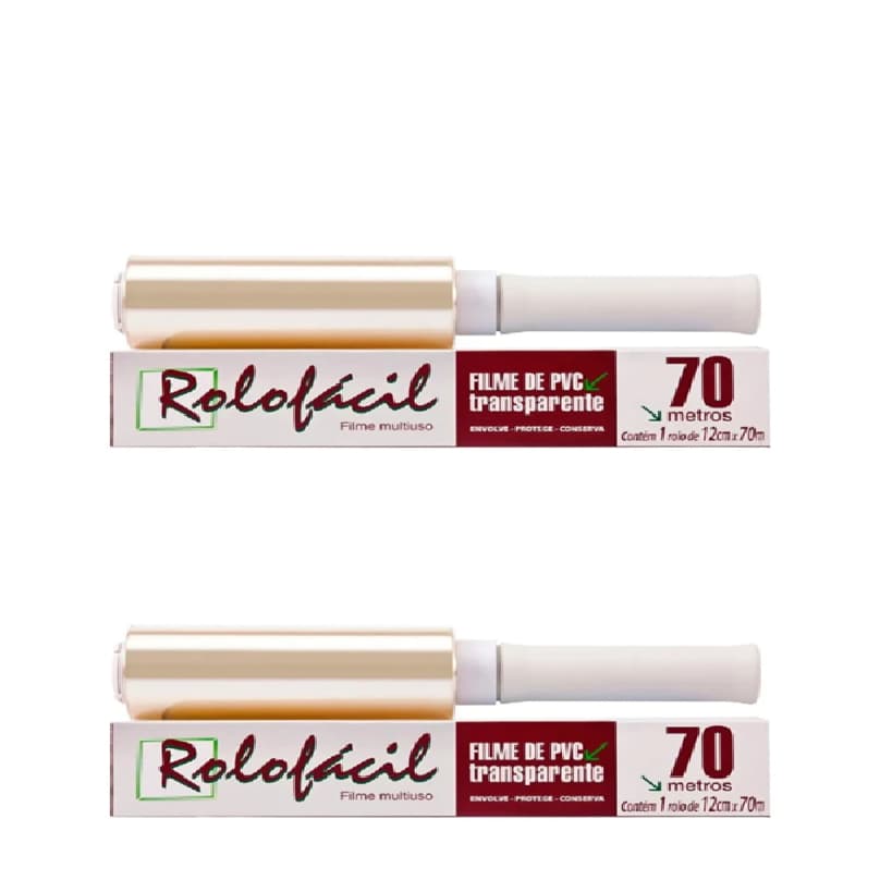 Plástico Filme PVC 12cm x 70 Metros - Esticável e Resistente -Estética Multi Uso