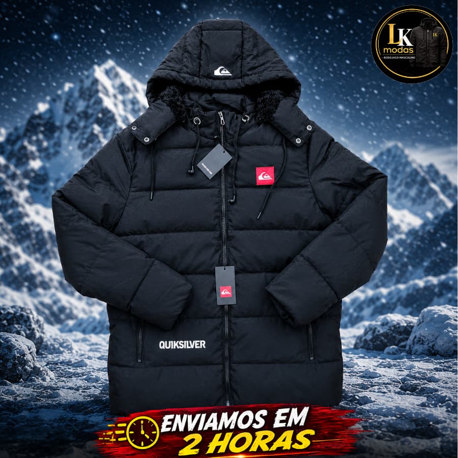 Jaqueta Masculina Bobojaco Impermeável de Inverno Corta Vento Forro Peluciado Touca Removível Grossa Frio Intenso