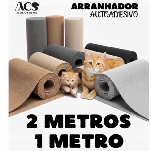 Arranhador Adesivo para Gatos 200x50 cm e 100x50 cm – Carpete Premium para Sofá, Móveis, Parede