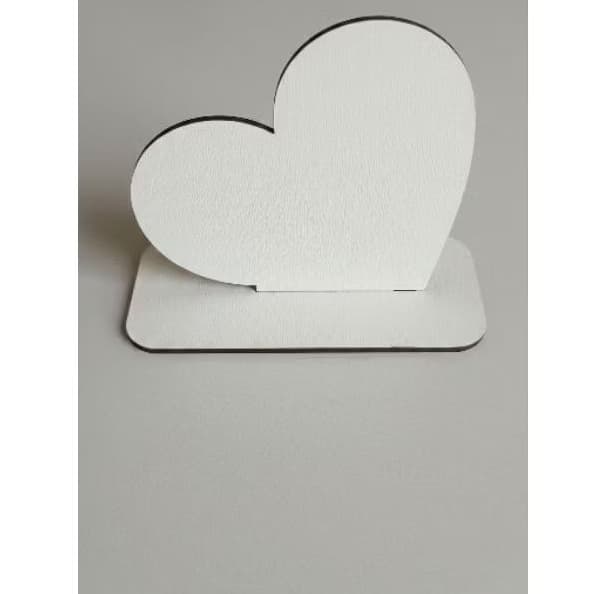 10 unid. Porta Retrato Coração MDF Branco 10cm Sublimação, Decoração, Lembrancinha Casamento, Festa