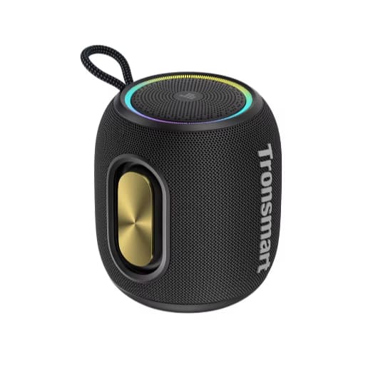 Tronsmart T8 Mini Alto-falante Preto Bluetooth Portátil com Áudio 360°, 20 Horas de Reprodução, Resistente à Água IPX7