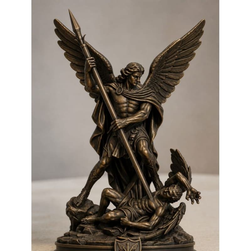 São Miguel Arcanjo | Estátua Decorativa Religiosa Premium