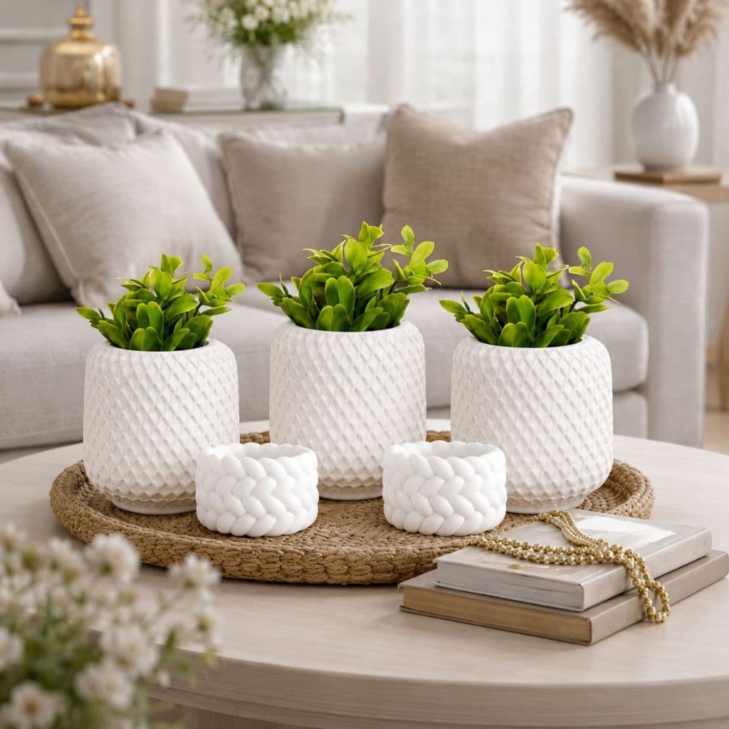 Kit 7 Mini Vasinhos Decoração De Casas Escritórios Sala Banheiro