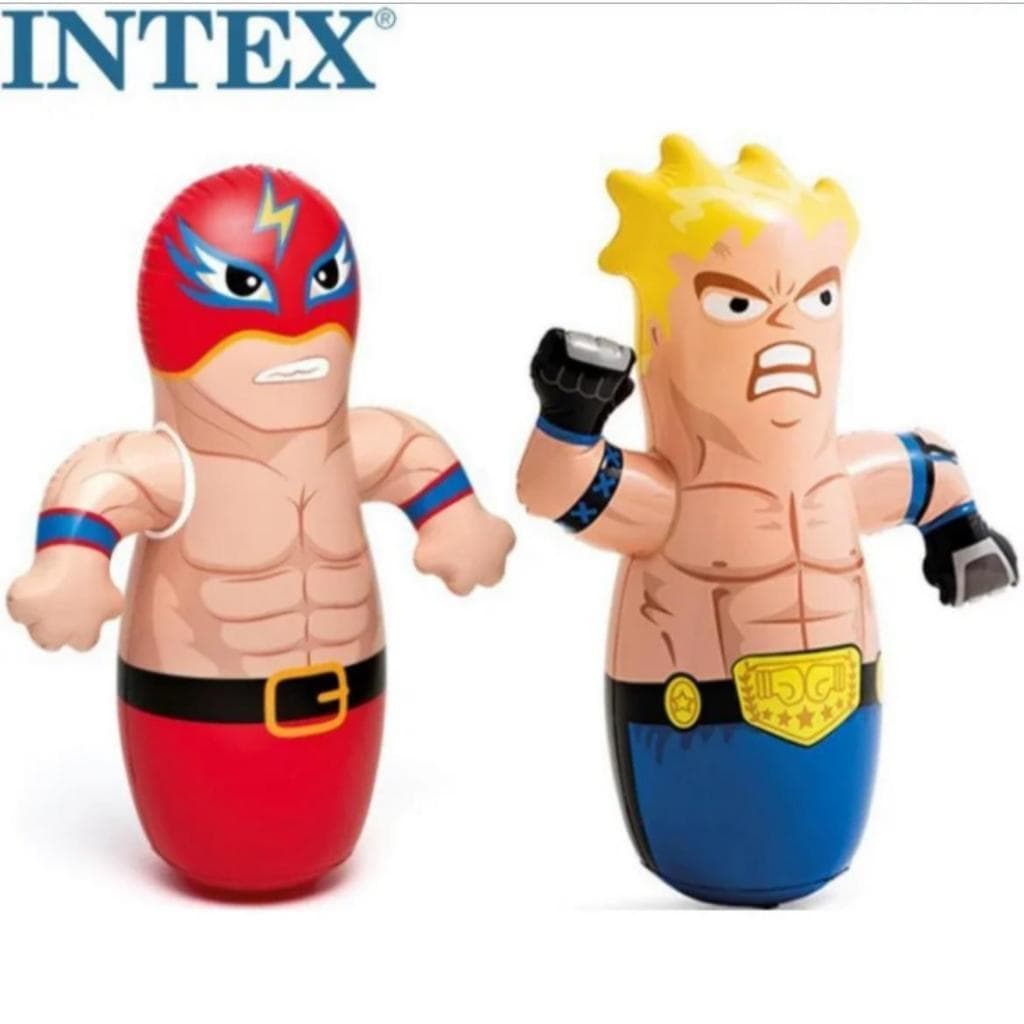 BONECO JOÃO BOBO INTEX INFLÁVEL TEIMOSO LUTADOR  BOXEADOR DESESTRESSANTE PARA CRIANÇAS