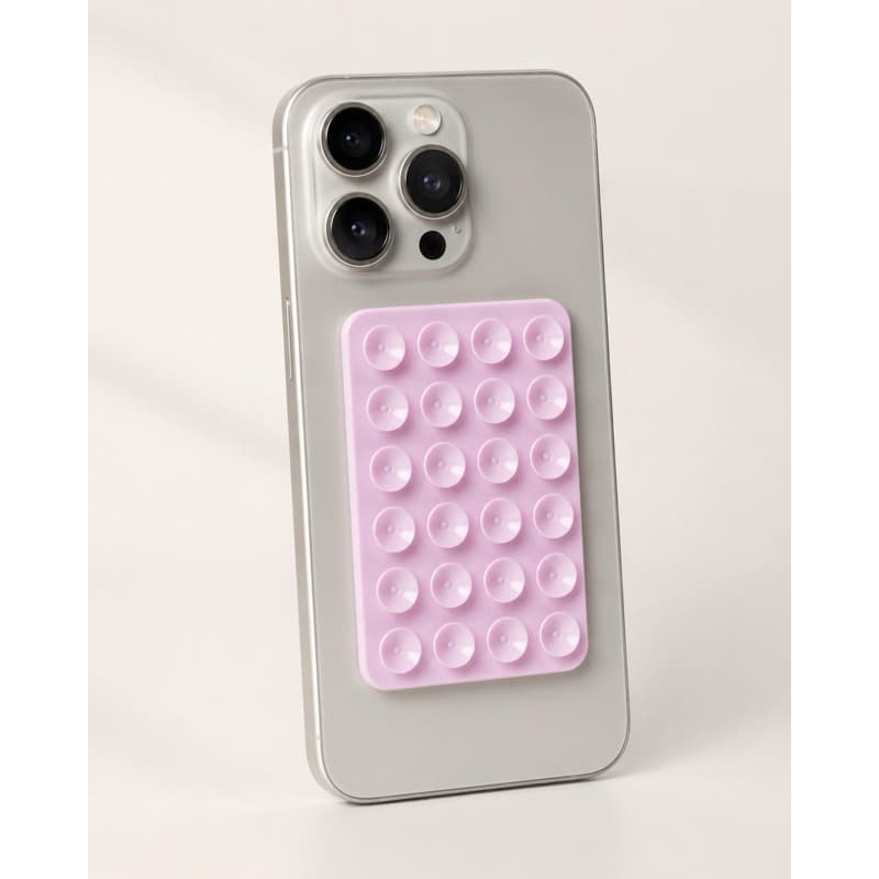 Ventosa Adesiva para Celular Dupla Face Suporte de Silicone para Espelho e Vídeos