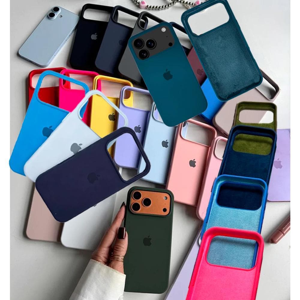 Capa Capinha Silicone Aveludada Compatível Com iPhone 17/ 17 Pro / 17 Pro Max Premium