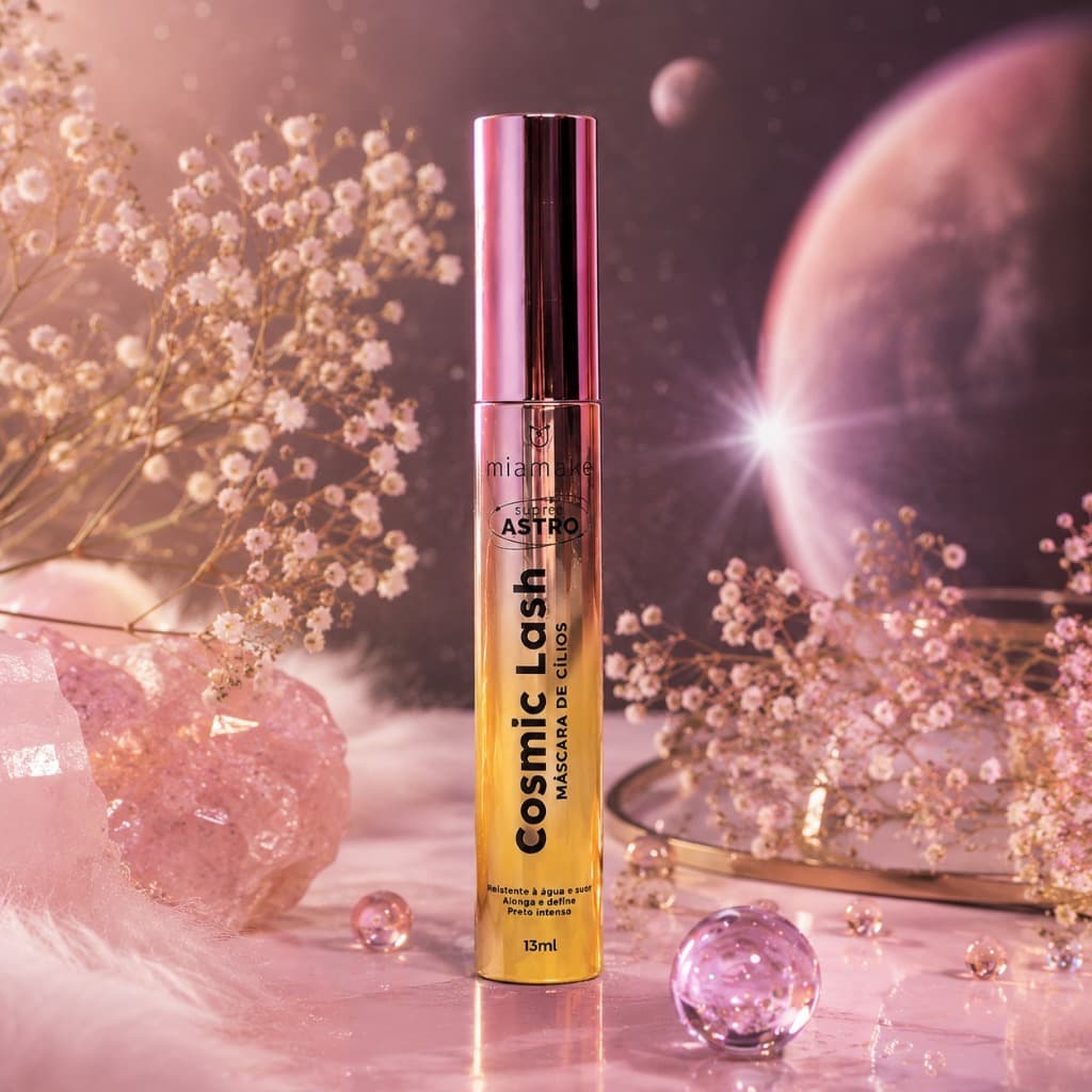 Máscara de Cílios MiaMake Cosmic Lash Volume e Alongamento