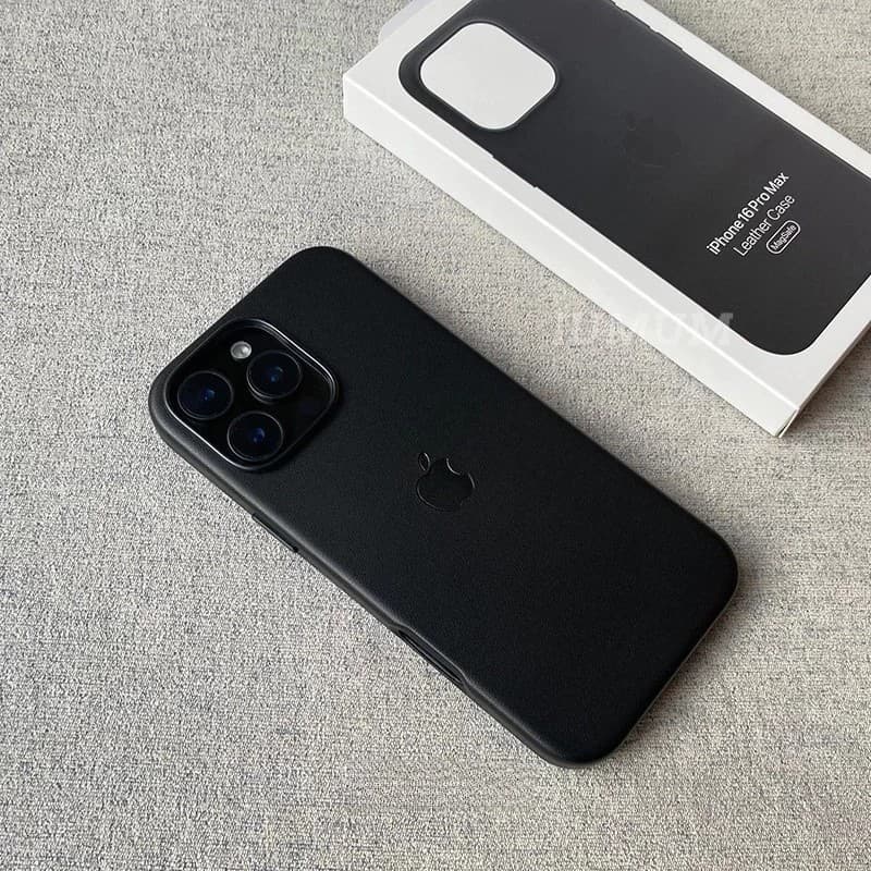 Capa Capinha com Indução Magnética MagSafe De Couro Original para Iphone 13/14/15/16/17 Pro Max