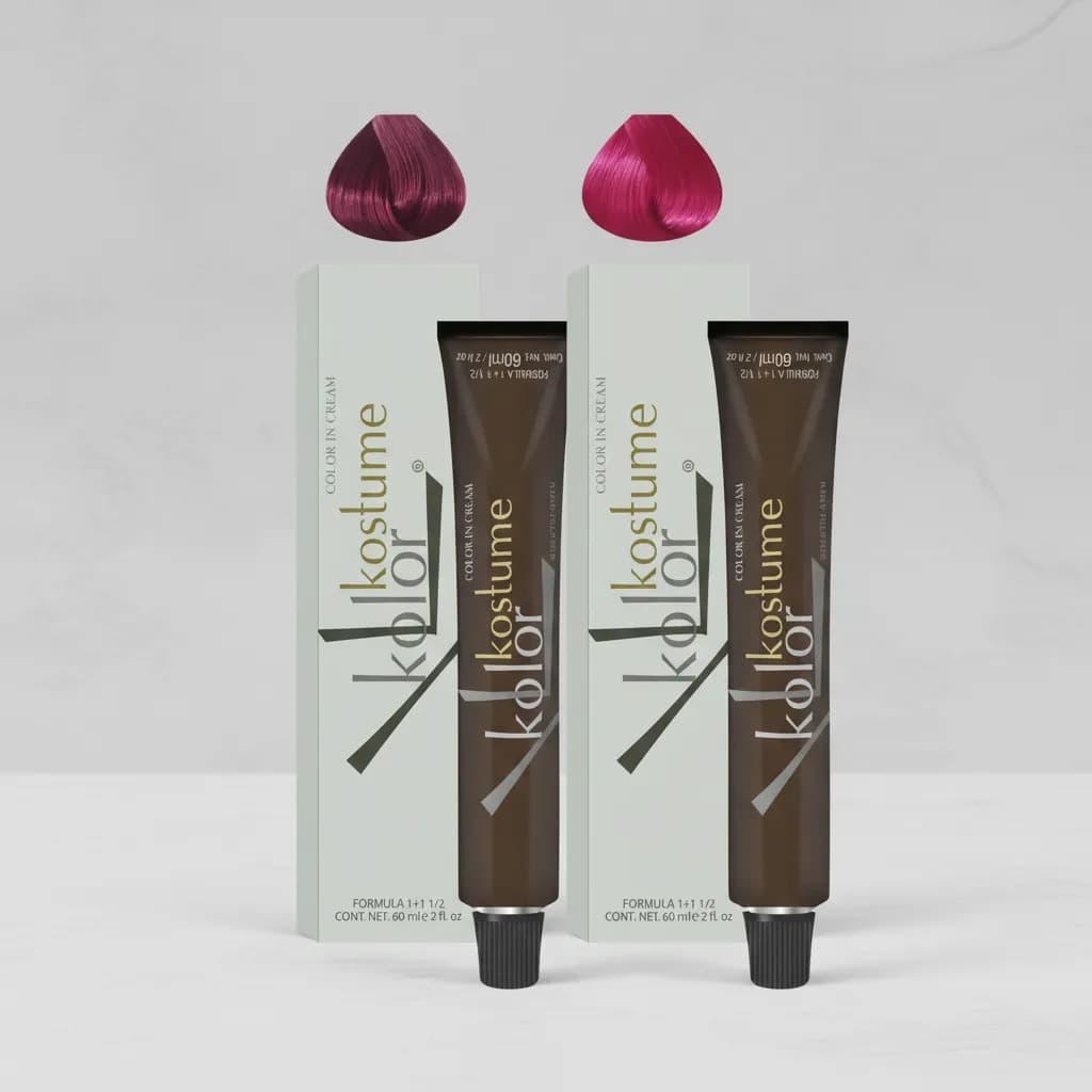 Kit Coloração Kostume Kolor Marsala 8.26 + Magenta - 2x60ml