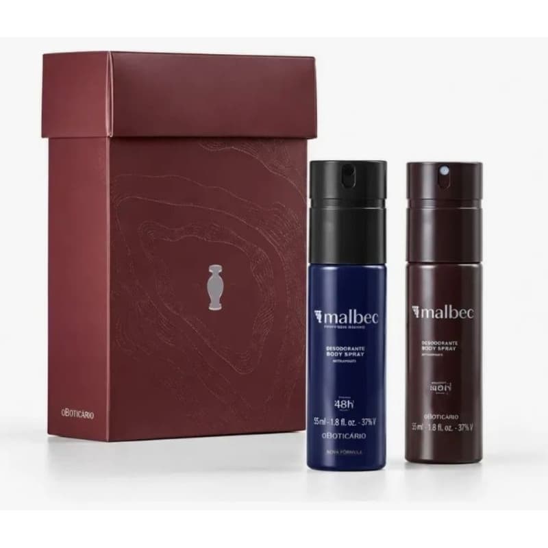 BODY SPRAY DESODORANTE MASCULINO 100ML OBOTICÁRIO PRESENTE KIT COMBO ESCOLHA O SEU!! ( Malbec, Portinari, Arbo, Egeo)