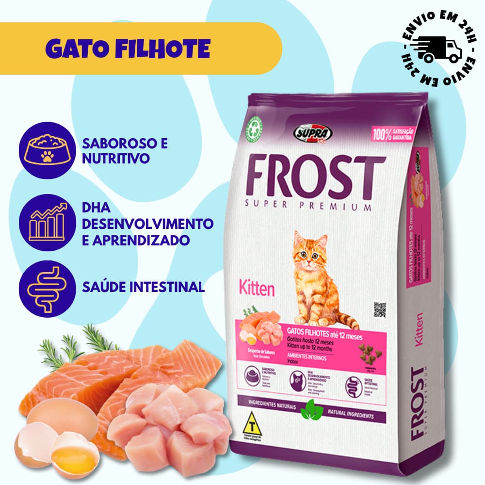 RAÇÃO FROST GATO FILHOTE SUPER PREMIUM 1.5KG
