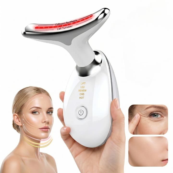 Massageador Facial Lifting Led Anti-idade Elimina Papadas