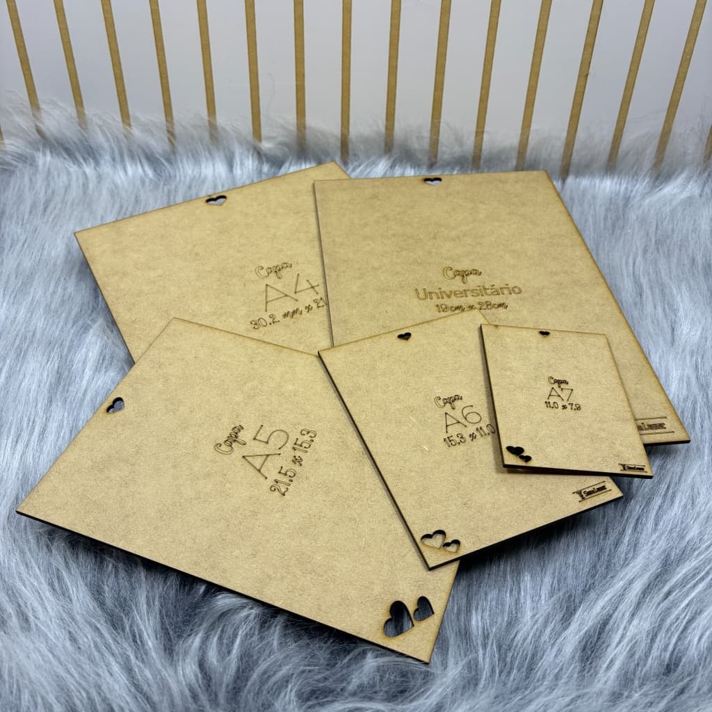 Kit Gabarito para refilar Capas e Miolos - diversos tamanhos