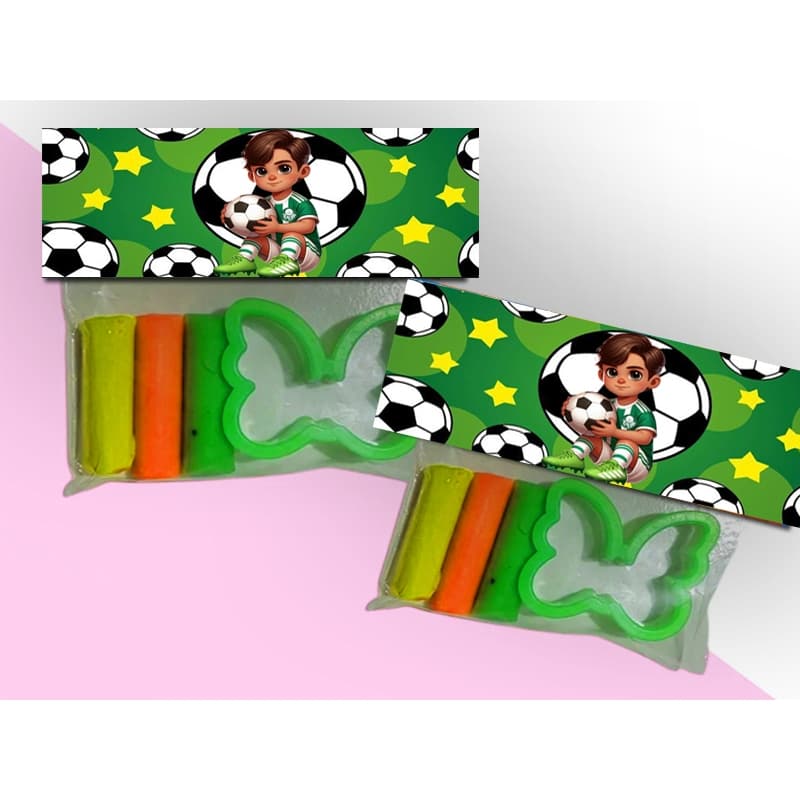 Massinha Com Cortador de Plástico Personalizado Festa Infantil TODOS OS TEMAS