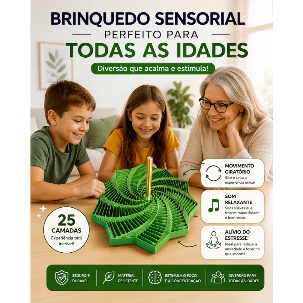 Estrela Sensorial Fidget Toy Antiestresse Ansiedade TDAH Autismo Brinquedo Sensorial Coordenação Motora 15cm e 12cm