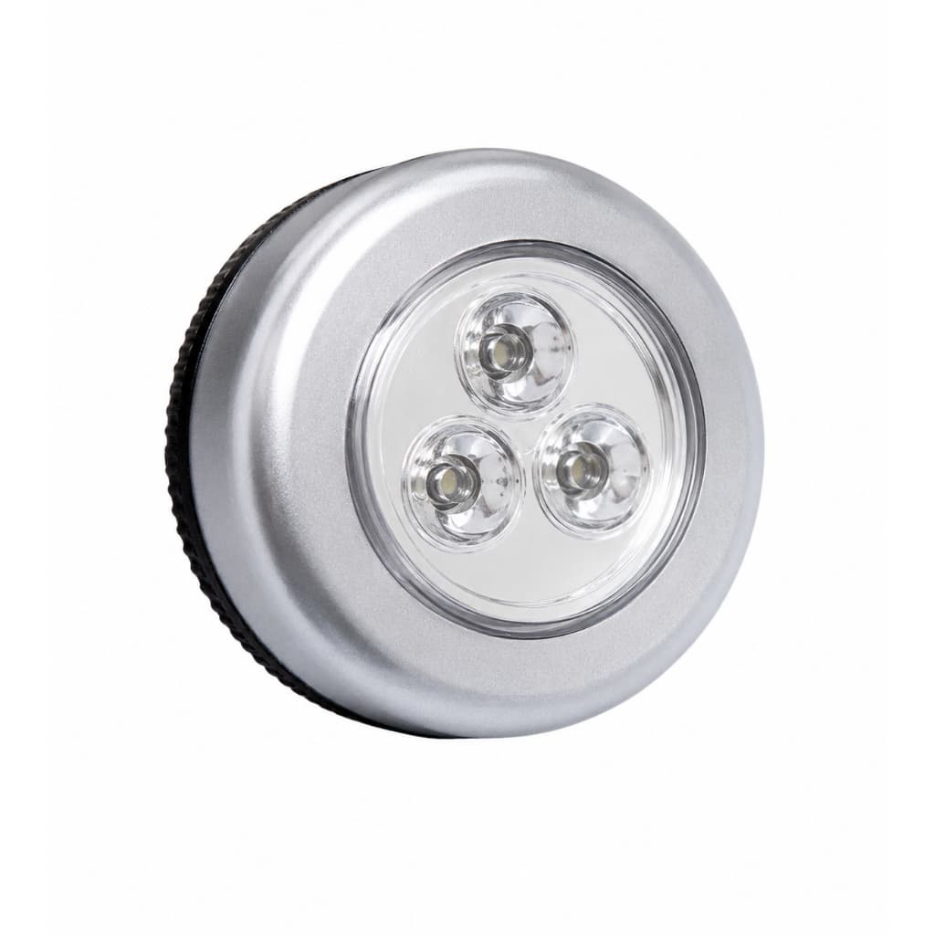 Kit 2 Luz de Emergencia Luminaria de Em Lâmpada Adesiva Sem Fio Touch De Pilha