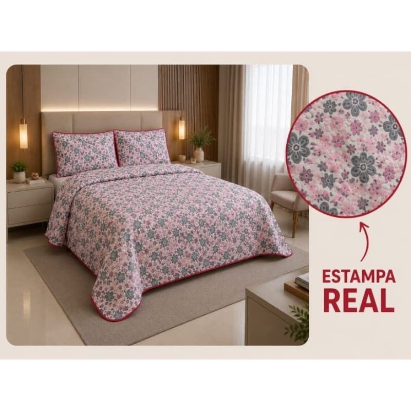 COLCHA COBRE LEITO EDREDON QUEEN DUPLA FACE