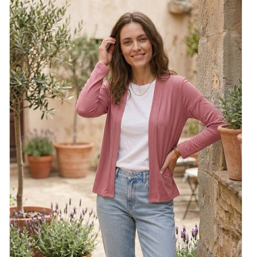 Casaco Kimono  Cardigã Feminino Manga Longa Viscolycra.