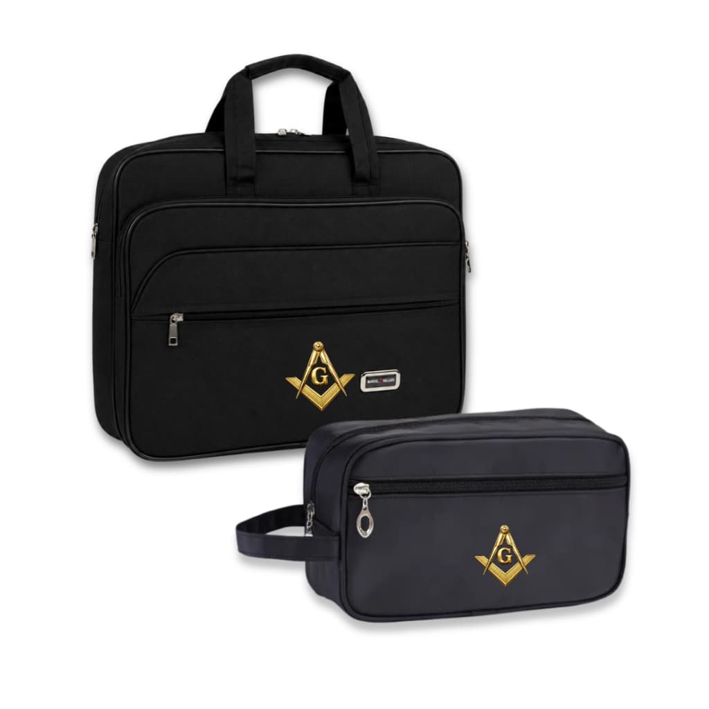 Kit 2 Bolsas Pasta Maleta Paramentos Maçonaria Maçônica