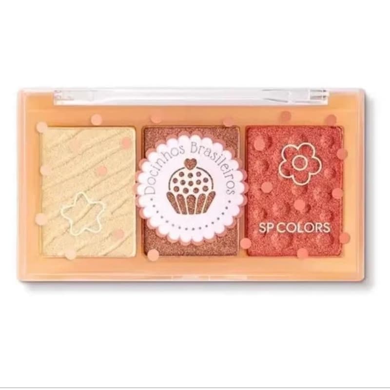 Iluminador Blush e Bronzer Docinhos o Trio da SPCOLORS- brilho e ilumina