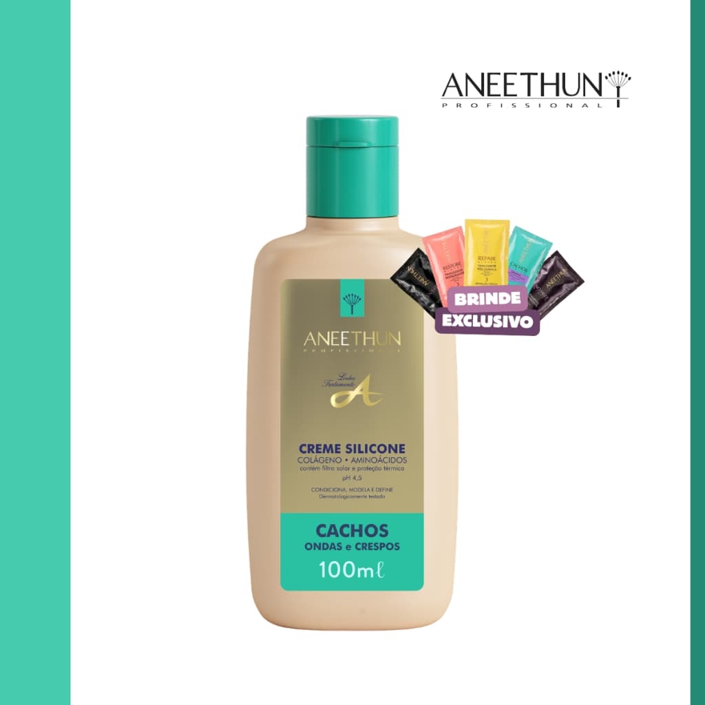Aneethun Creme De Silicone Cachos Linha A de 100ml Lançamento Original
