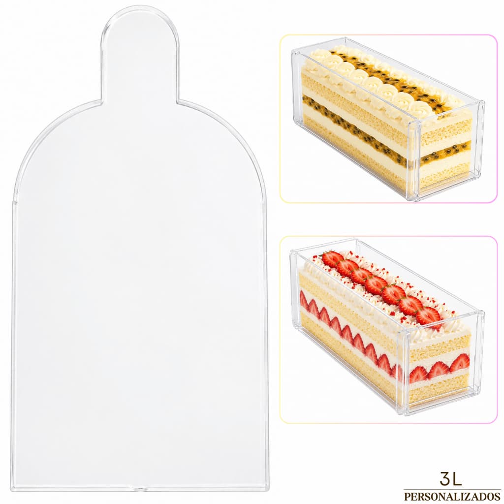 Espátula para Porta Bolo em Fatias Slice Cake – Acrílico Transparente 3mm