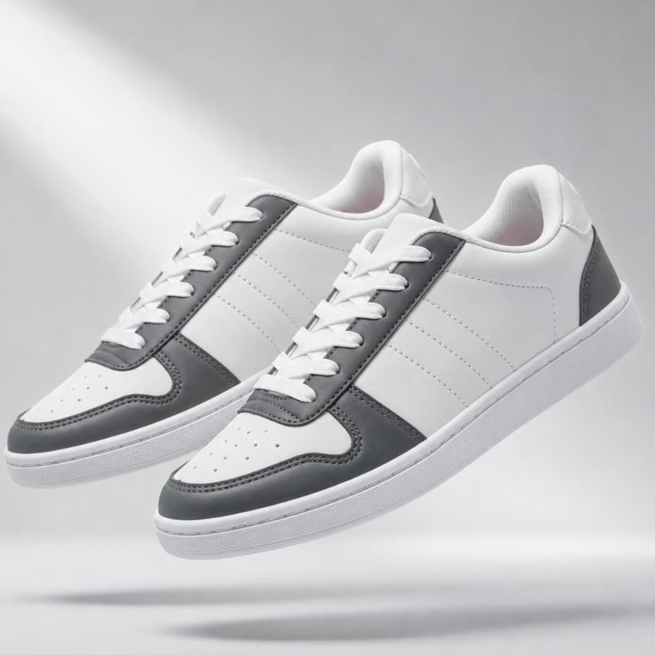 Tênis Masculino Casual Branco Confortável Moderno Solado Baixo Para Passeio Trabalho Escola