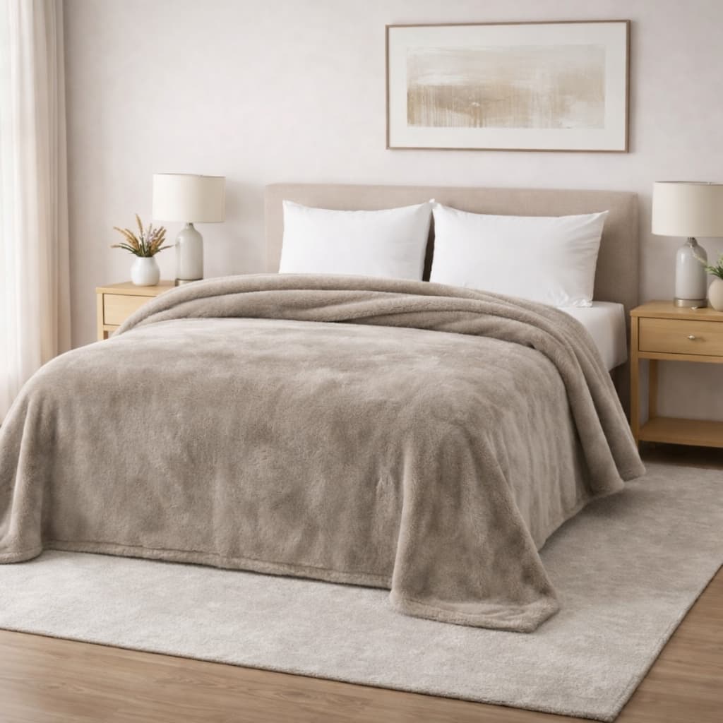 Cobertor Toscana Queen 2,40 x 2,20 Macio Quentinho Plush Premium para Inverno Conforto