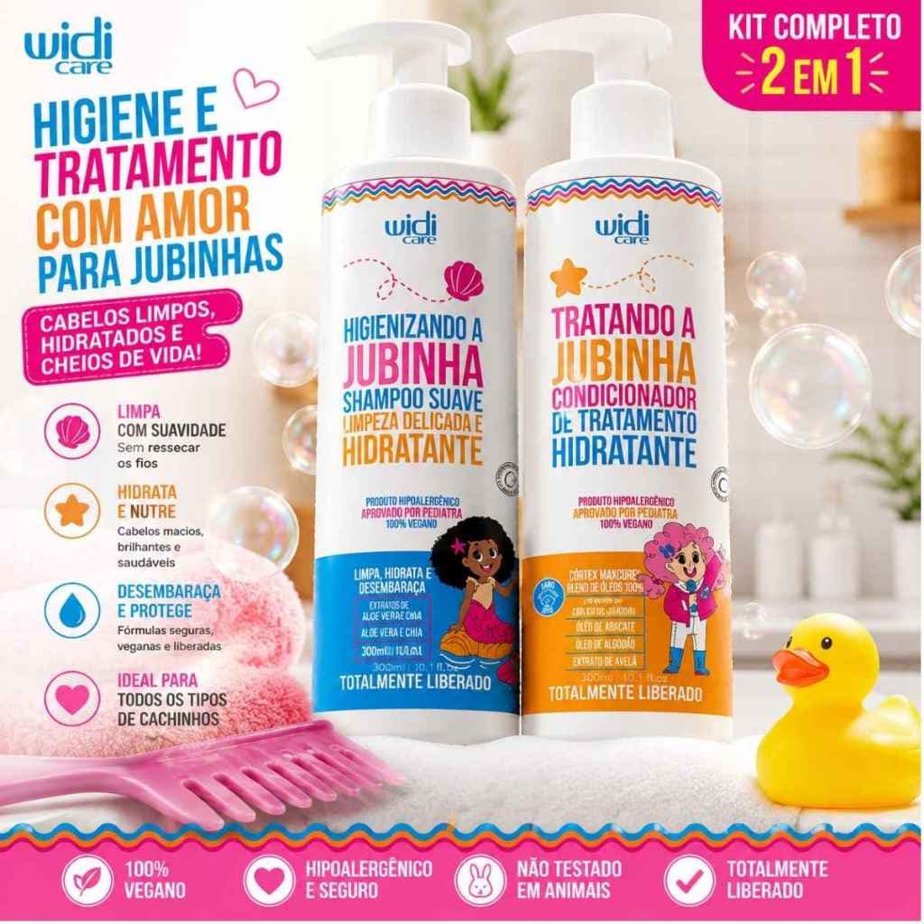 Widi Care A Jubinha Kit Shampoo 300ml + Condicionador 300ml