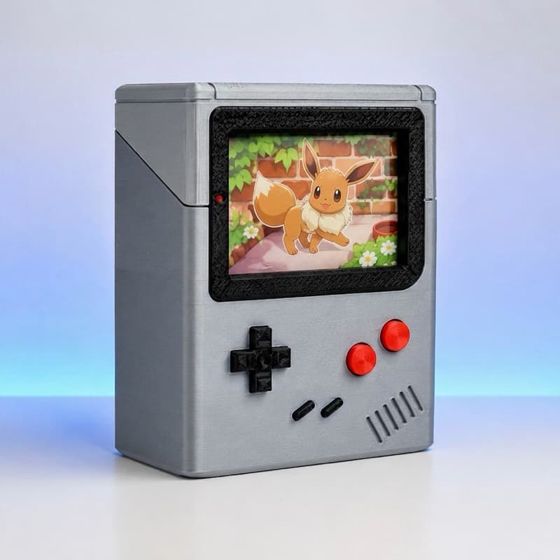 Deck Box Pokémon Game Boy Porta Cartas TCG Organizador Premium Impressão 3D