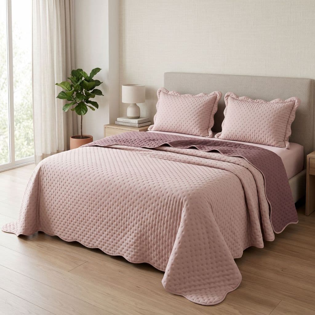 Cobre Leito Percal 300 Fios Toque de Pluma Dupla Face Bold Bicolor 03 Peças