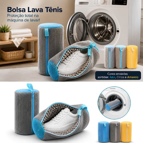 Bolsa Lavagem Roupa Tênis Calçados Sutiã Calcinha Organizador Calçados  saco limpeza de sapatos na máquina