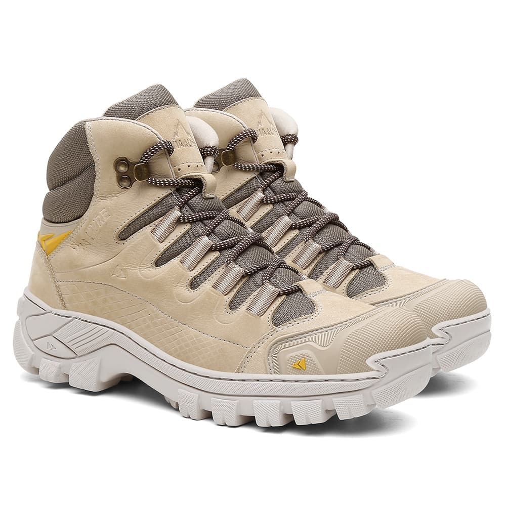 Bota Masculina Coturno B11 Kansas em Couro Airsoft Militar VL049 Com C.A Trilha Caminhada