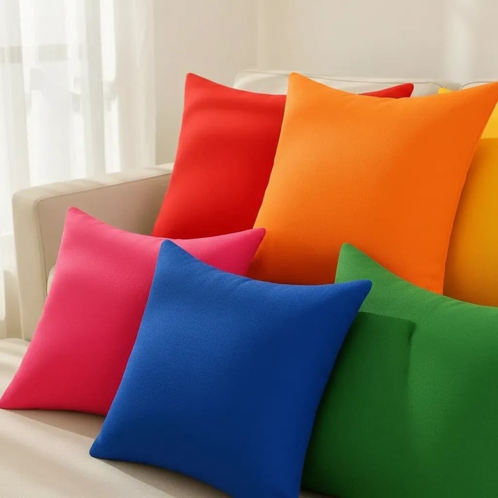 Kit 6 capas de almofadas Oxford 45x45cm (grande) - várias cores disponíveis - decoração sala, sofá