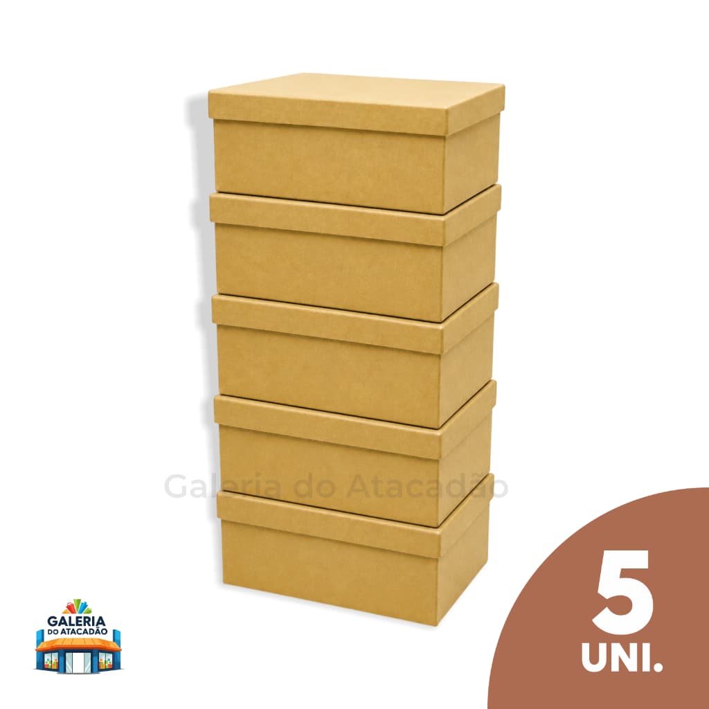 05 Caixas MDF GRANDE e ALTA 20x15x10 Personalizar Artesanato Convite Lembrancinha Decoração Caixinha de MDF