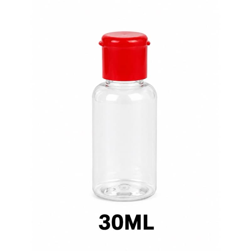 FRASCO PLÁSTICO 30ML COM TAMPA FLIP TOP | MULTIUSO | IDEAL PARA VIAGENS E LEMBRANCINHAS