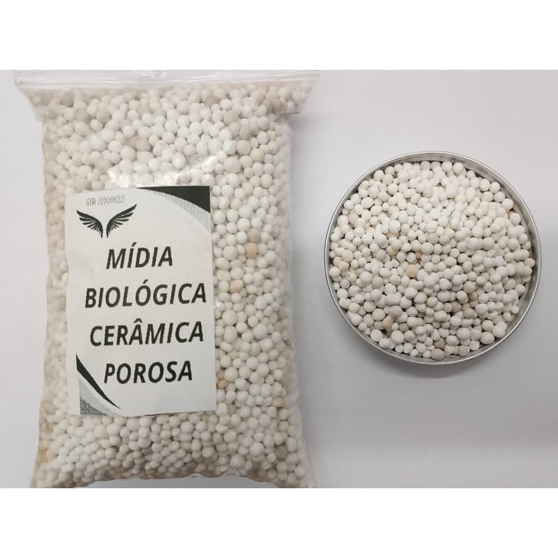 Mídia Biológica para Pequenos Filtros Mini Cerâmica 2 a 5mm, 500g