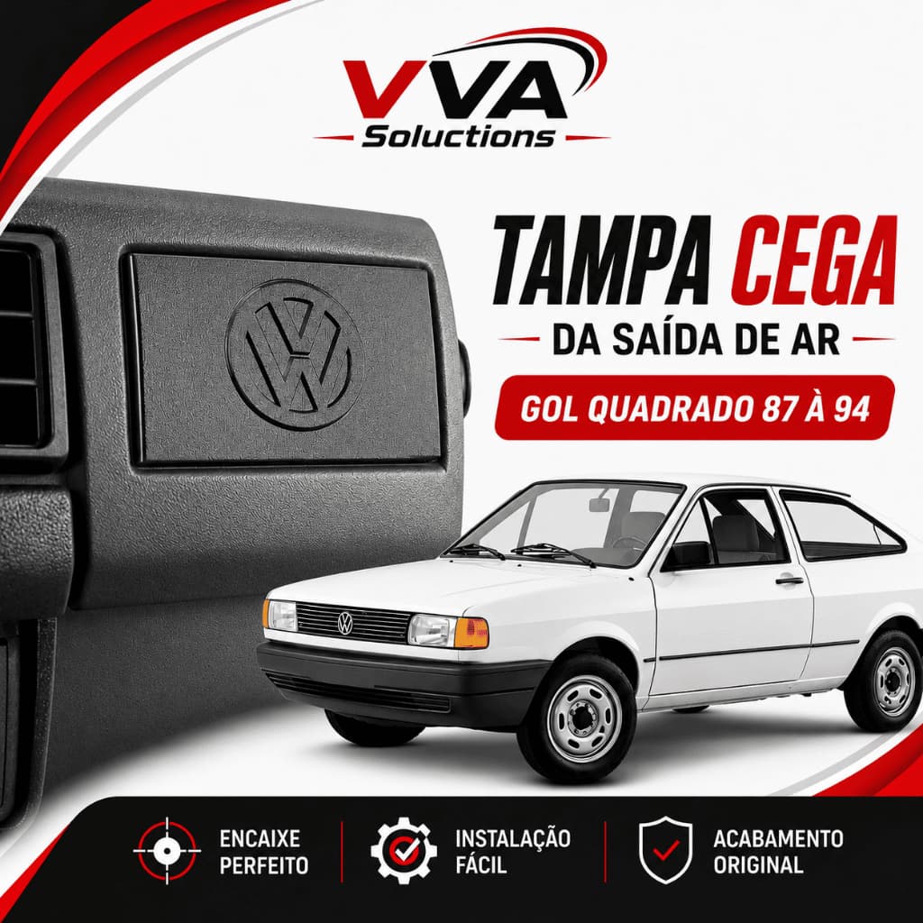 Tampa cega difusor de ar painel Vw Gol Parati Voyage Saveiro estiloso família quadrada golzeiros