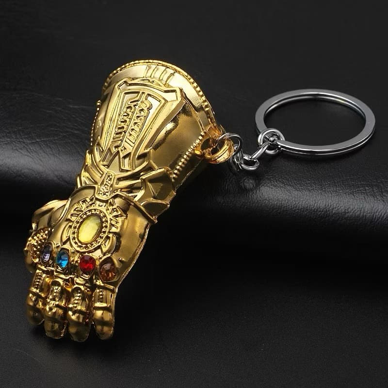 Chaveiro Metal Jóias do Infinito Luva Thanos os Vingadores Pingente Metal