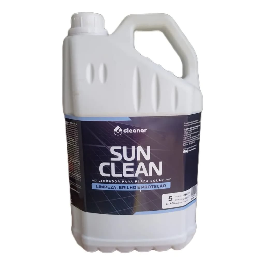 Limpador Protetor Para Placa Solar Sun Clean 5 Litros Cleaner