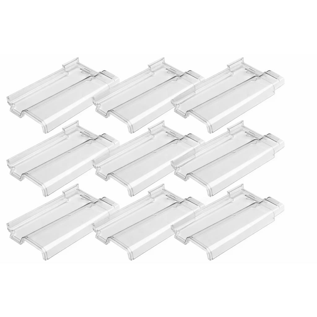 Telha Romana Transparente Policarbonato Proteção UV Alta Resistência 40,5x21cm  Claridade Natural