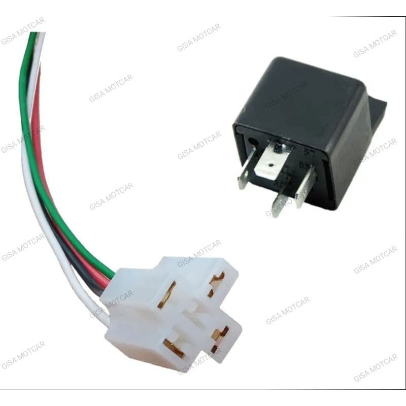 Kit Relé Auxiliar Automotivo 4 vias 12v 40A Universal + Chicote