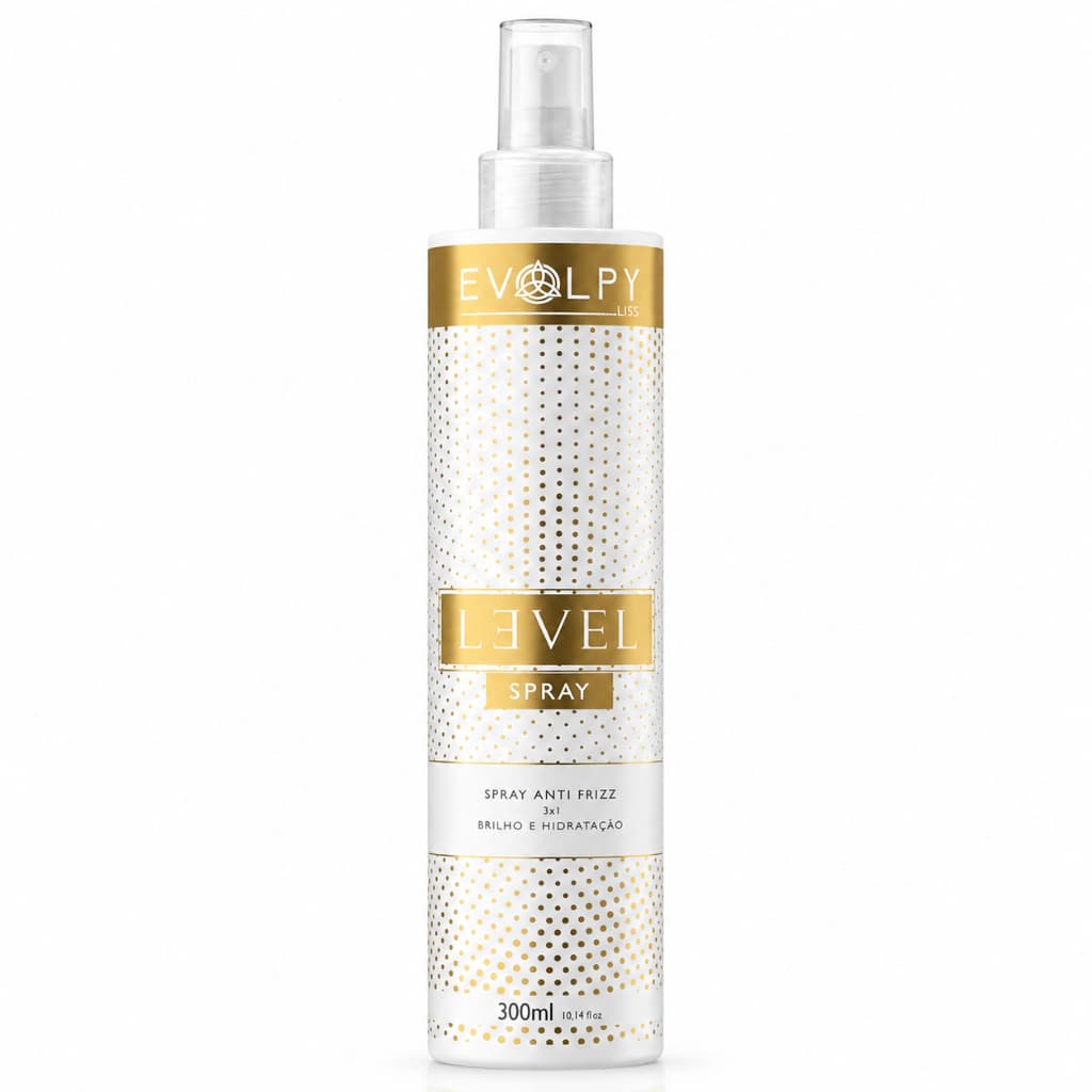 SPRAY ANTI FRIZZ TERMOATIVO LEVEL 300ML - EVOLPY LISS | FINALIZADOR, HIDRANTE E ANTIFRIZZ
