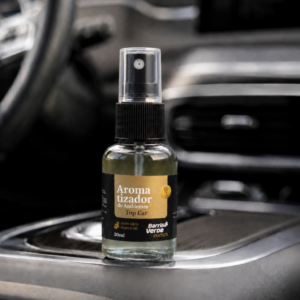 Aromatizador de Ambientes Spray 30ml Essência Top Car para Ambientes Internos Casa Carro Escritório