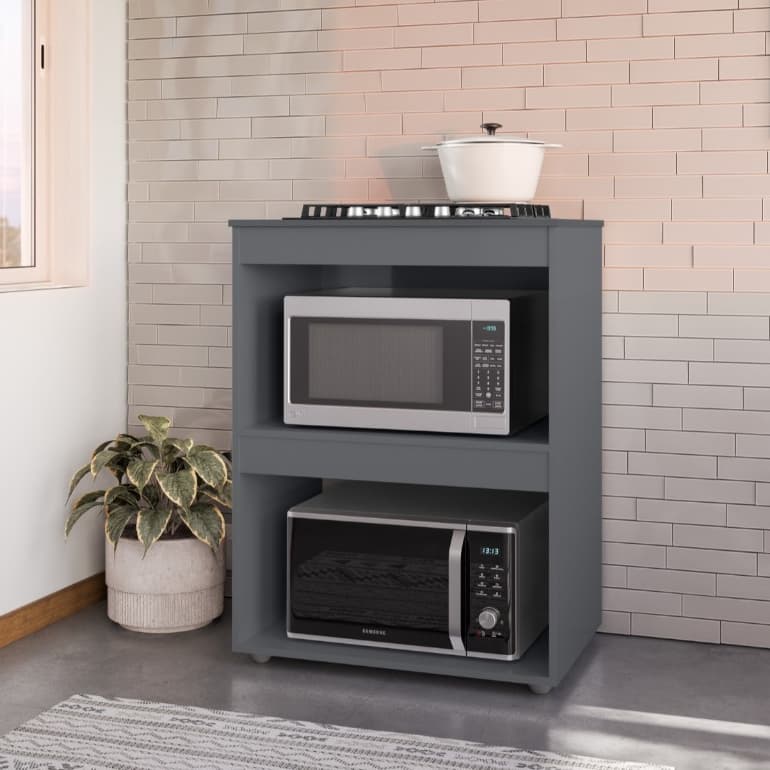 Balcão Para Cooktop 4 e 5 Bocas Armário de Cozinha Adriana Varias Cores