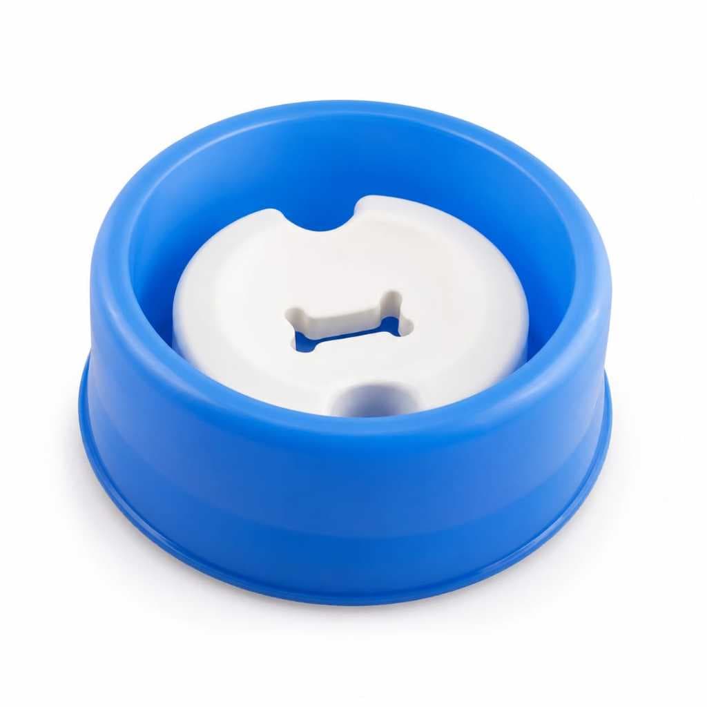Comedouro Lento Antigula para Cães e Gatos – Comedouro Slow Feeder Azul