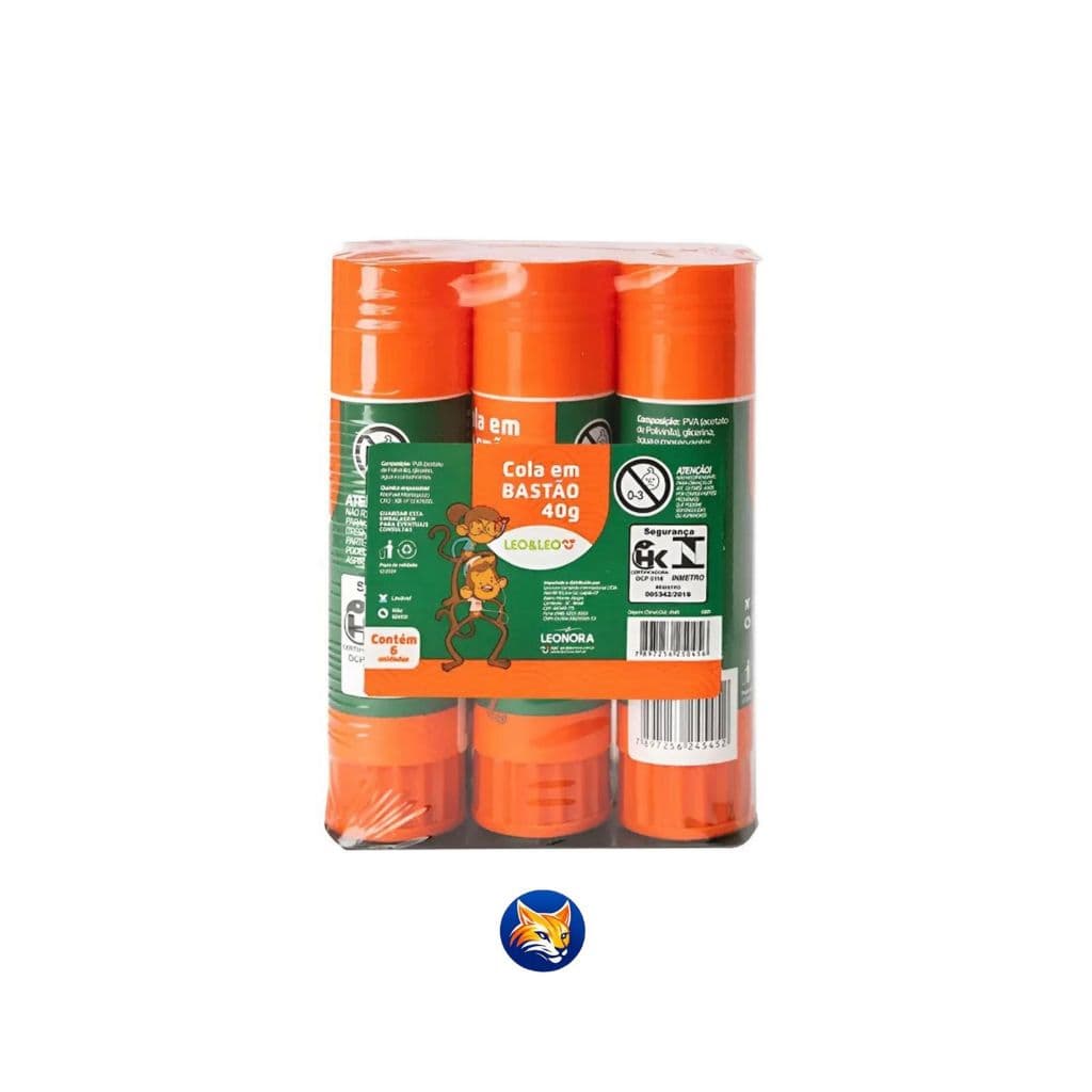 Kit 1 a 12 Colas em Bastão 40g Escolar Escritório Artesanato Leo&Leo