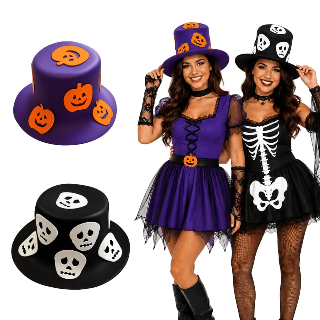 Cartola De Fantasia Chapéu De Festa Halloween Em EVA