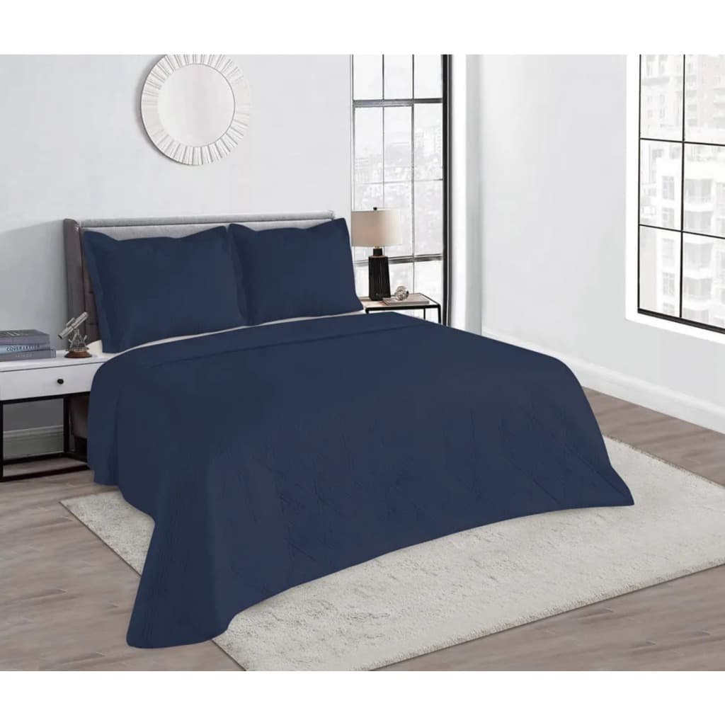 Colcha Matelasse Casal Damask Cores 3pçs Camesa 220x240cm Cobre Leito Cama Casal Padrão Cama Box