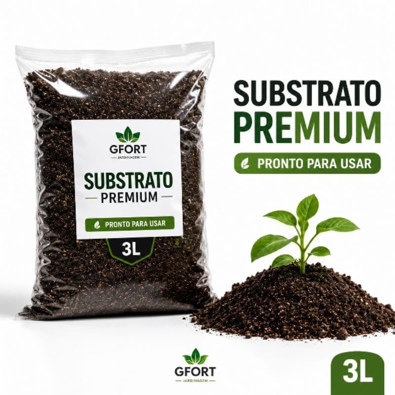 Substrato Para Plantas Pronto Para Uso Terra Adubada Para Vasos Hortas Flores Mudas e Sementes